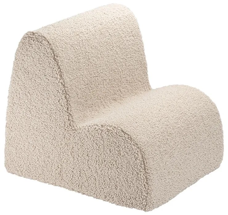 Светлокафяв детски стол от букле Cloud – Wigiwama