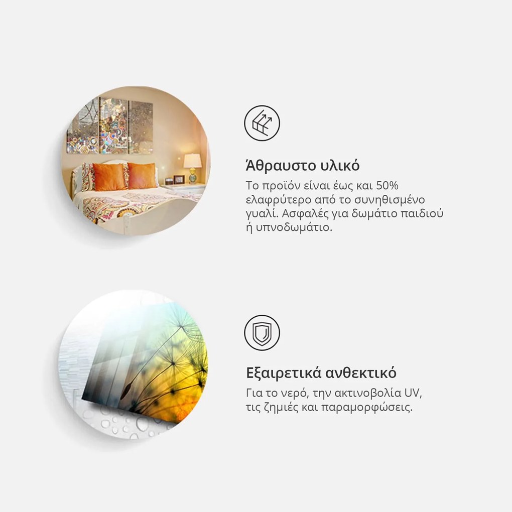 Акрилно уплътнение - Ядкоподобна Енергия [Стъкло] - 100x50