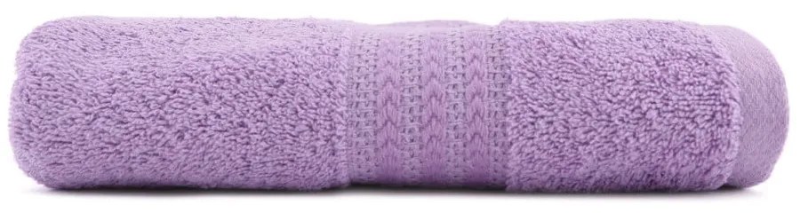 Лилава кърпа от чист памук , 50 x 90 cm - Foutastic