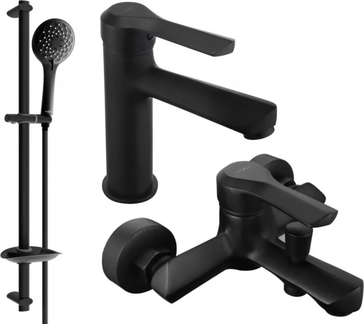 Mexen Sabre DB74 комплект за вана, черен - 72103DB74-70