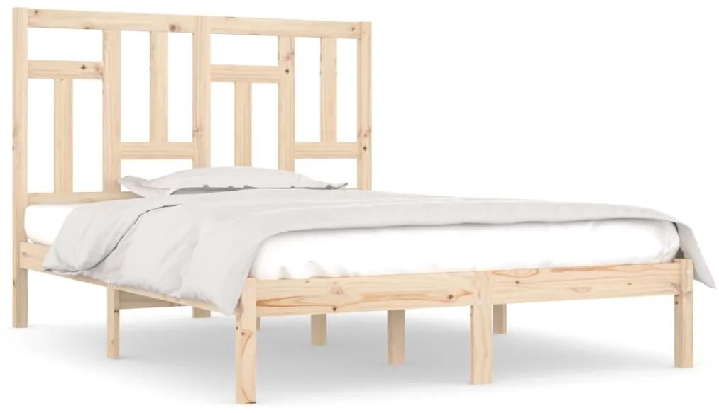 3104523 vidaXL Рамка за легло, бор масив, 140х190 см