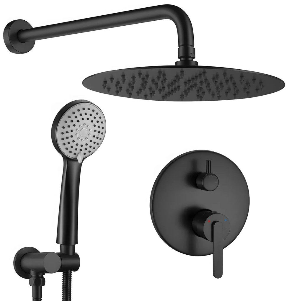 Душ система за вграждане Rea Ontario Black + BOX