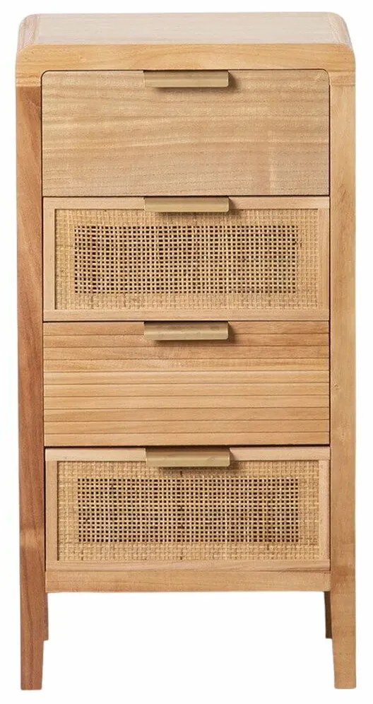 Нощно шкафче HONEY Естествен Дърво от пауловния Дървен MDF 40 x 30 x 77,5 cm