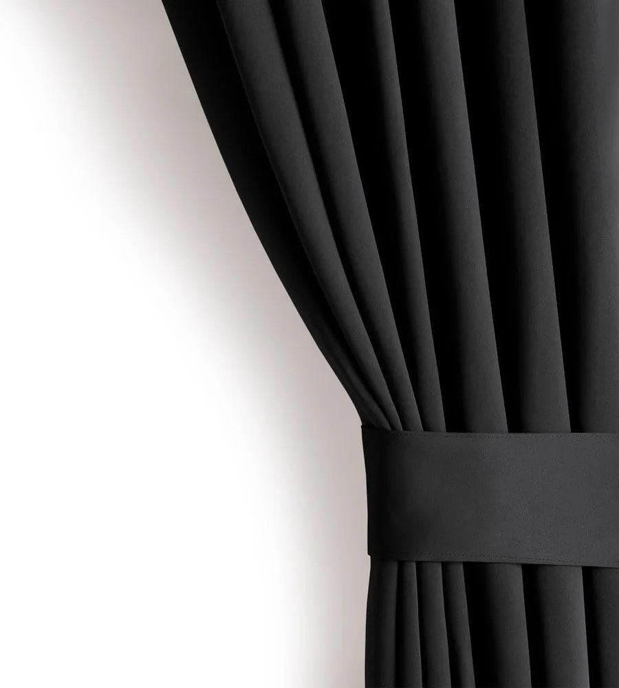 Черно dimout перде 140x270 cm Kierra – Restilo