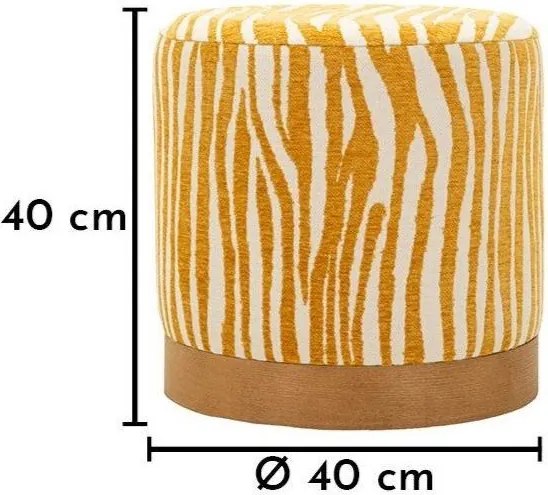 Табуретка в цвят горчица Savana – Mauro Ferretti