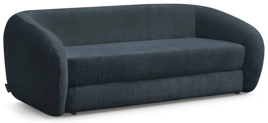 Тъмносин шенилов сгъваем диван 228 cm Neyo – Bobochic Paris