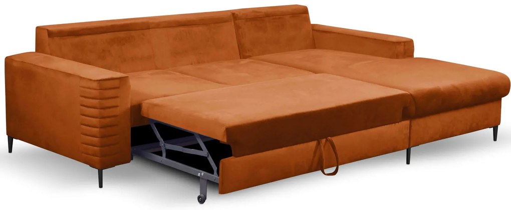 Ъглов диван Consuegra-Oранжево