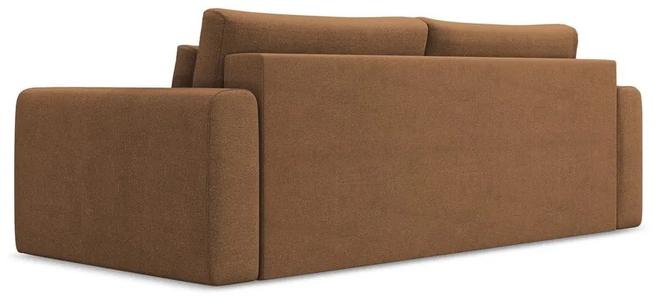 Теракотен разтегателен диван с място за съхранение 238 cm Kapua – Makamii