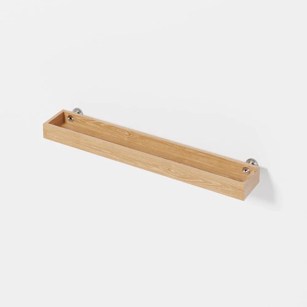 Стенен рафт за баня от дъбова дървесина Yoku - Wireworks