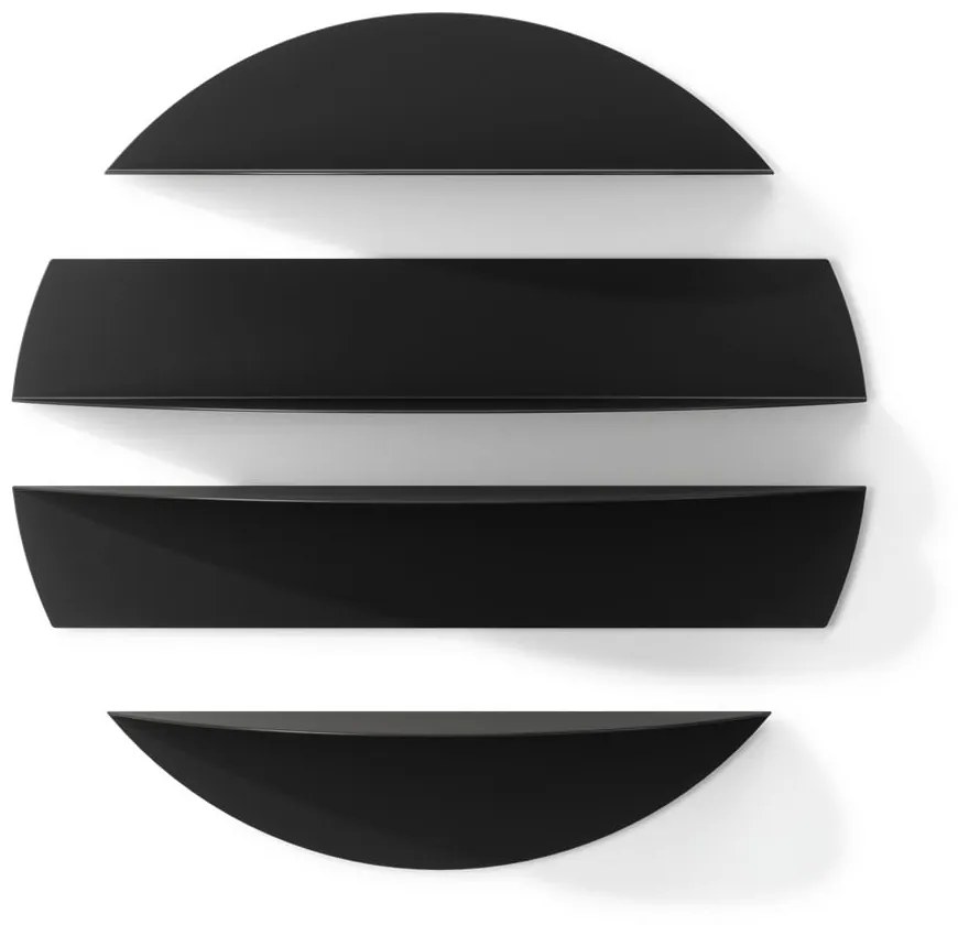 Черни метални рафтове в комплект от 4 броя 76 cm Solis - Umbra