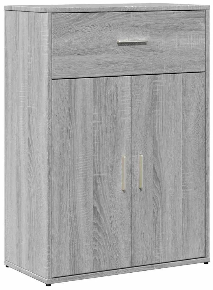 840497 vidaXL Сайдборд, сив сонома, 60x30x84 см, инженерно дърво