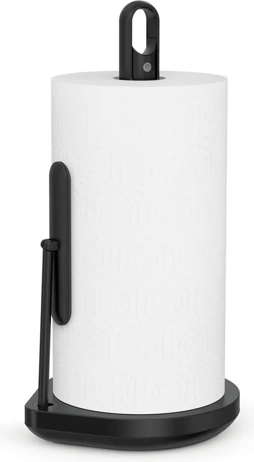 Държач за кухненски кърпи от матирана черна стомана - simplehuman