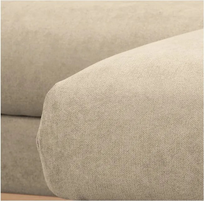 Бежов ъглов диван (десен ъгъл) Beata - Ropez