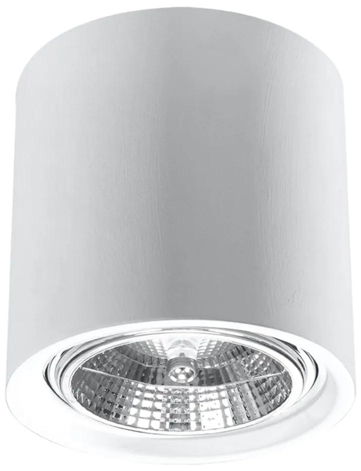 Бяло осветително тяло за таван ø 14,5 cm Roxa – Nice Lamps