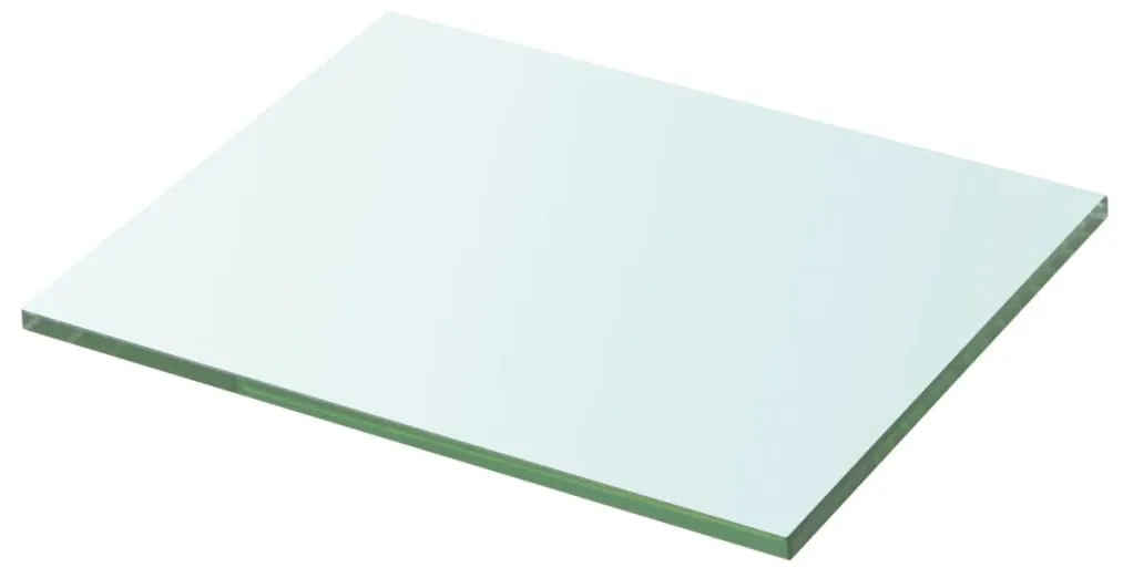 3051544 vidaXL Рафтове, 2 бр, панели прозрачно стъкло, 20x20 см