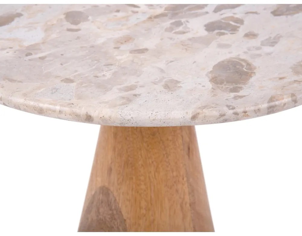 Кръгла масичка за кафе с мраморен плот ø 50 cm Force - Leitmotiv