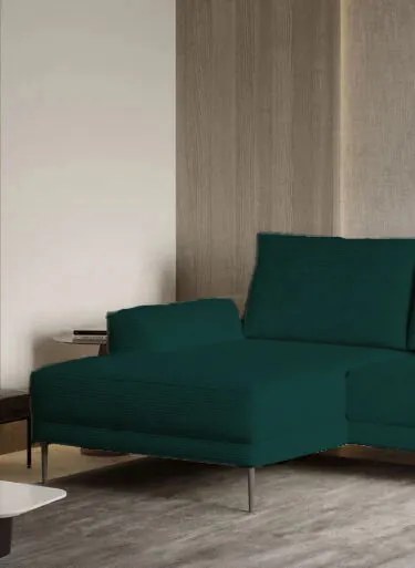 Ъглов диван Holland Mini-зелен-ляв