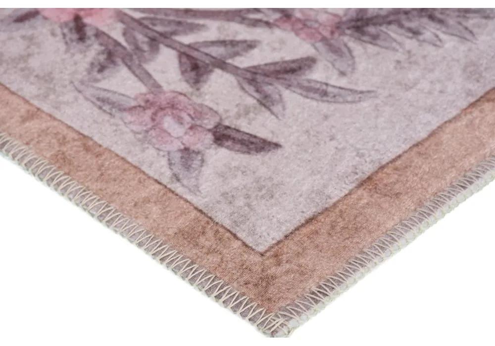 Светлорозов килим за миене 150x80 cm - Vitaus