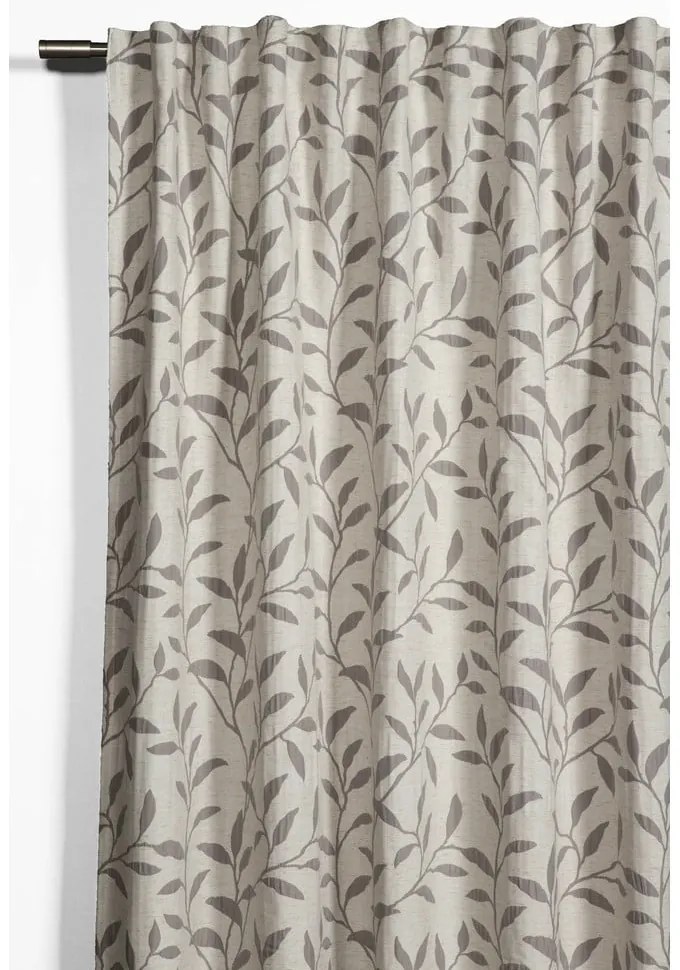 Сиво-бежова завеса със смес от лен 140x245 cm List – Sehlbach