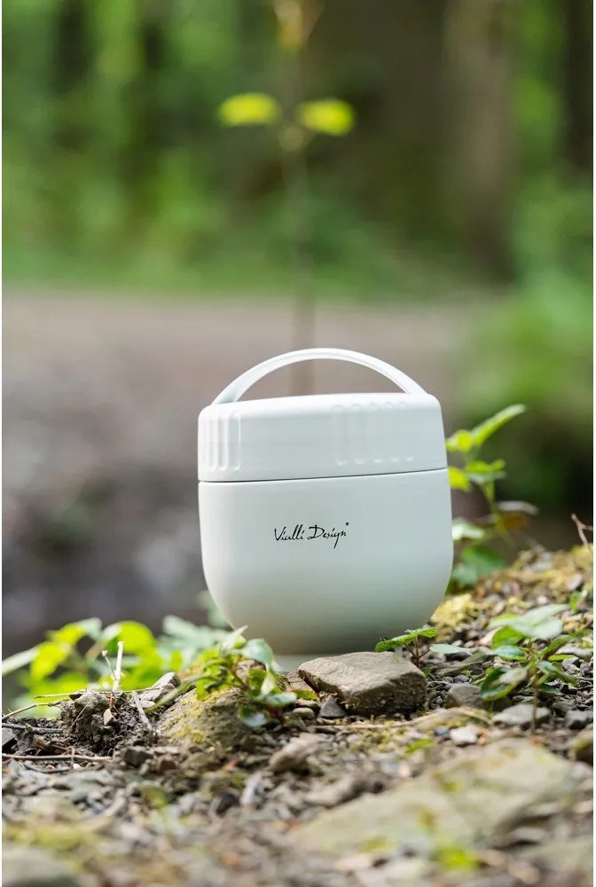 Бял термос за храна от неръждаема стомана 680 ml Fuori – Vialli Design