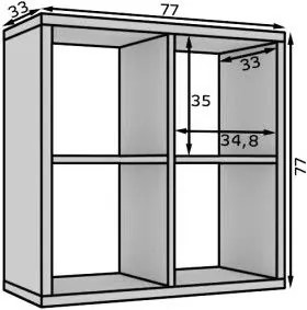 Книжна етажерка Panau III-Fusiko