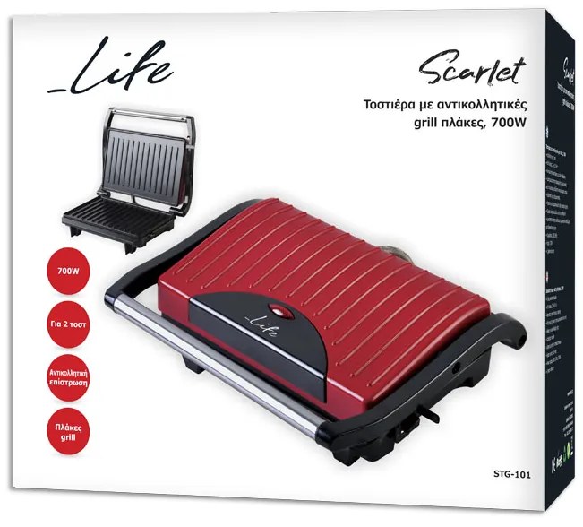 Тостер Life Scarlet