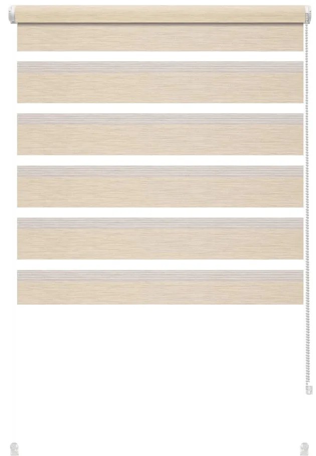 Кремава ролетна щора ден и нощ 72,5x150 cm Zebra Silvalin – Gardinia