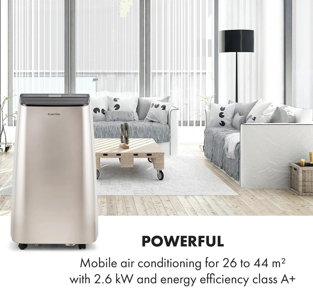 Klarstein Metrobreeze Paris A, мобилен климатик, 2.6kW, 9000BTU, EEC, A