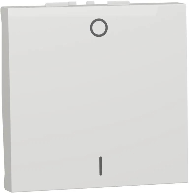 SE Двуполюсен ключ 16А 2 мод. цвят Бял Unica  - NU326218