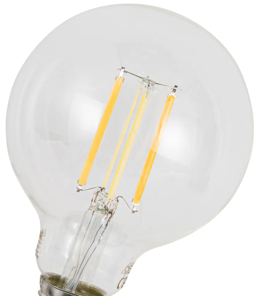 Комплект от 5 Интелигентни димируеми LED крушки E27 G95 прозрачни 7W 806lm 2700-6500K