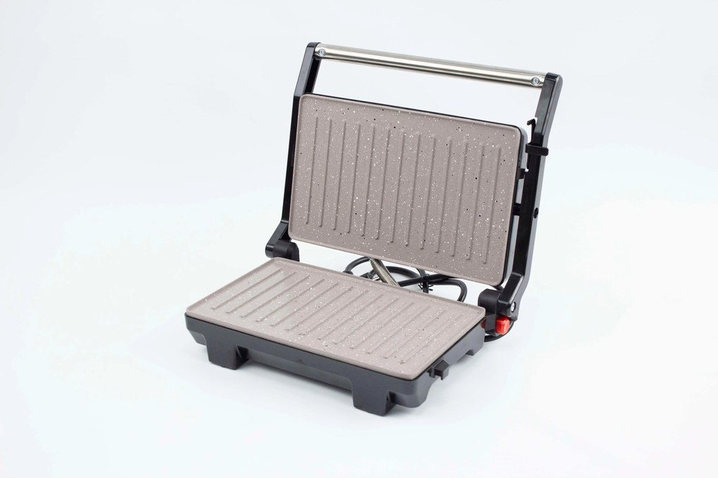 Грил преса Zephyr ZP 1442 PMM 1000W, мраморно незалепващо покритие,регулиране на височина, GS Стандарт