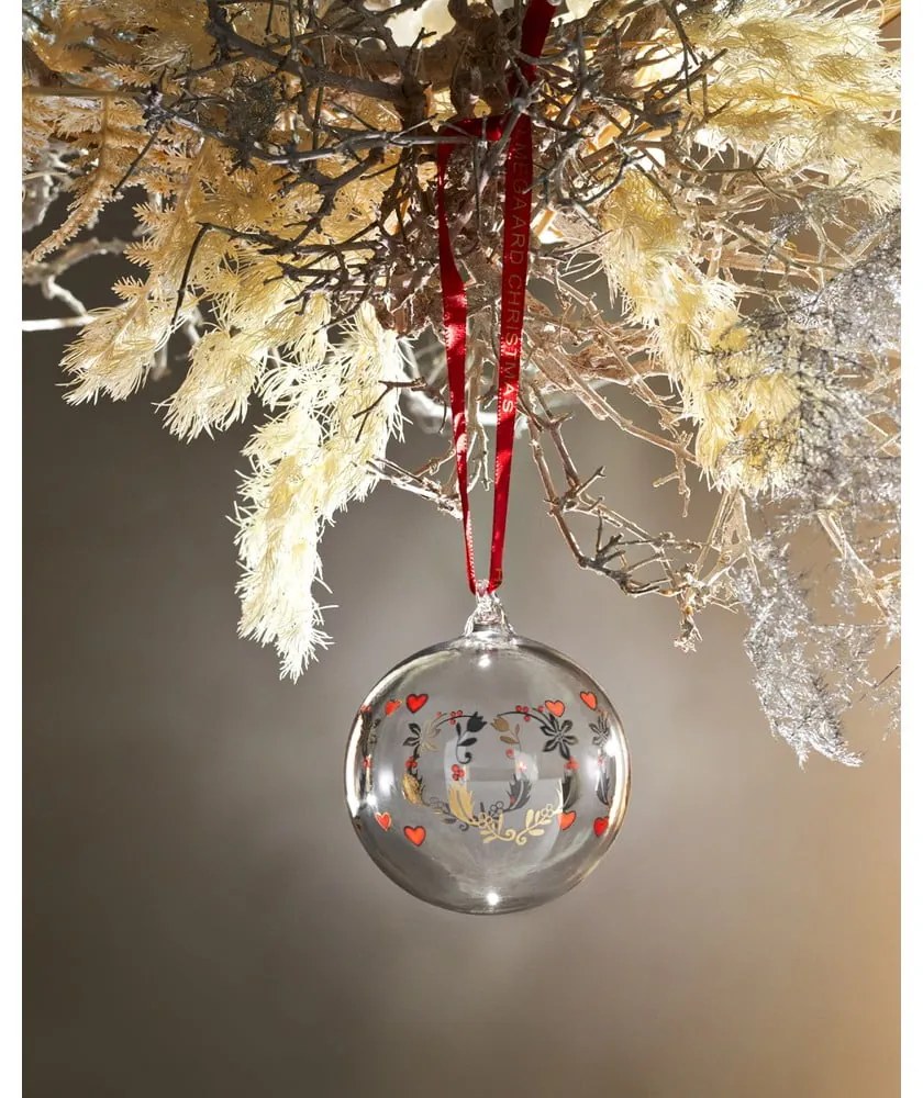 Стъклена ръчно издухана коледна топка ø 6,5 cm Ann-Sofi Romme Annual Christmas Bauble – Holmegaard