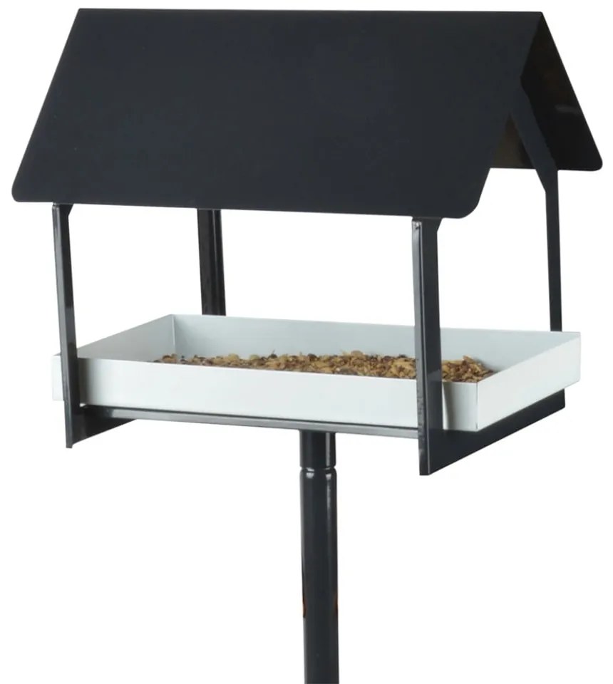 Антрацитна метална къщичка за птици с мирис, височина 126 см - Esschert Design