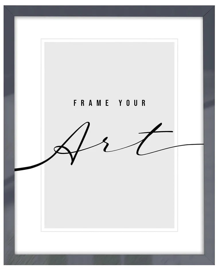 Сива пластмасова рамка за стена 44x54 cm