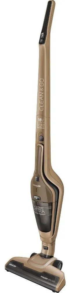 Sencor - Безжична вертикална прахосмукачка 2 в 1 100W/2000 mAh бежова