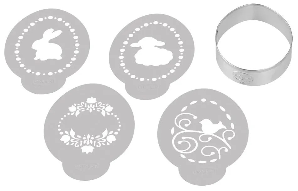 Комплект от великденски перфоратор и 4 декоративни шаблона - Dr. Oetker