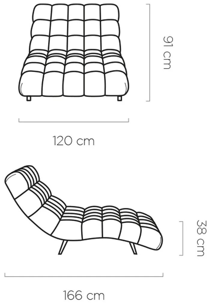 Шезлонг Dolphin 120-Ekrou