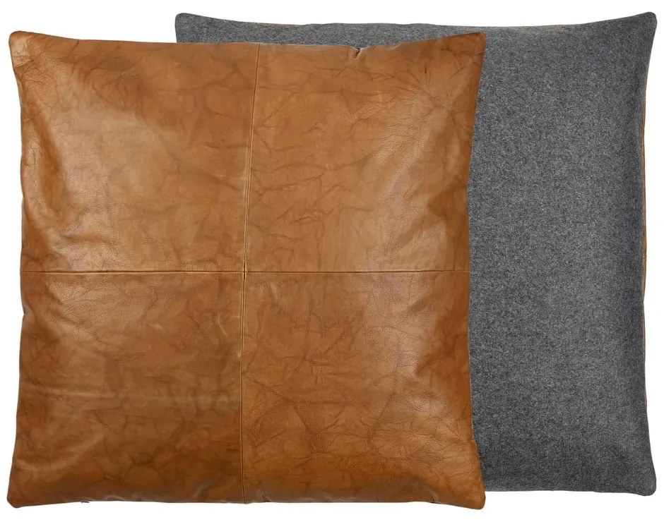 Кожена двустранна възглавница , 60 x 60 cm Lodge - Södahl