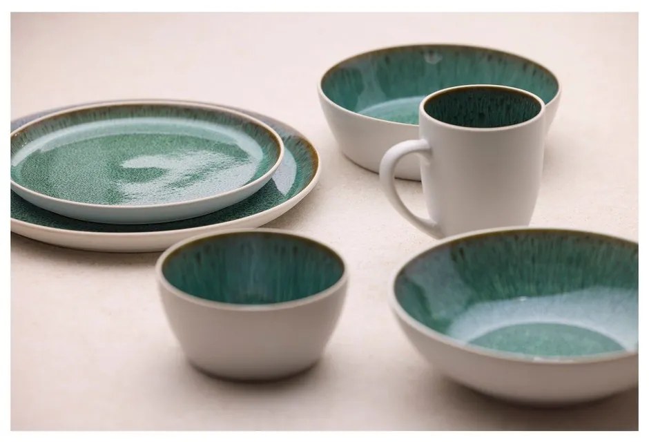 Бяла/зелена глинена купичка 850 ml Gastro White/Green – Bitz