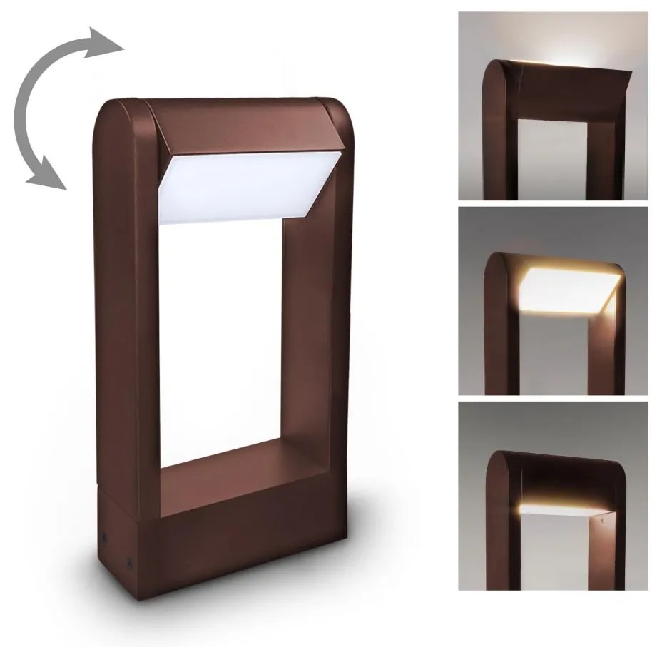 Brilagi - LED външна лампа CROTONE LED/7W/230V кафява IP54 30 см