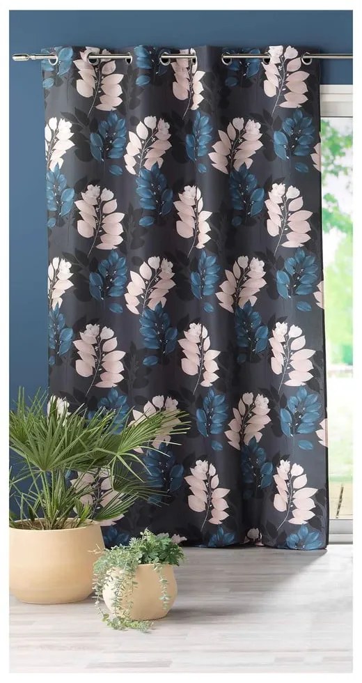 Тъмносиньо перде 140x260 cm Belline – douceur d'intérieur
