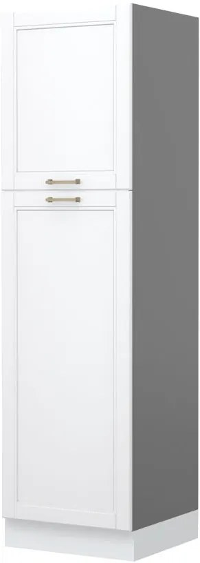 Подов шкаф Висок Tahoma K21-60-2KF-Graphite - White matte