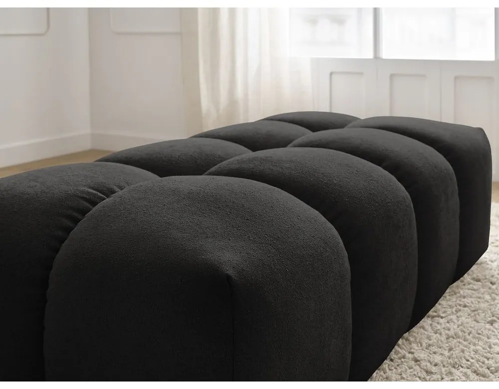 Черна шенилова табуретка Everest – Bobochic Paris