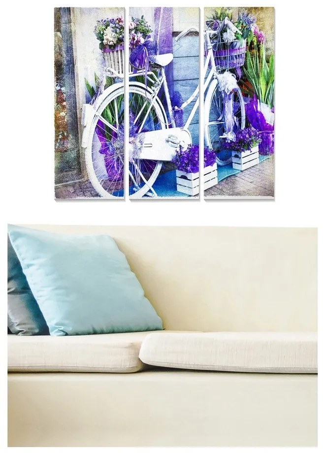 Картини в комплект от 3 бр. 20x50 cm Lavender - Wallity