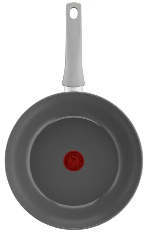 Уок Тиган Tefal C4241943 Renew+, 28 см, Керамично покритие, Thermo-Signal, Thermo-Fusion, Thermo-Spot, Индукция, Сив