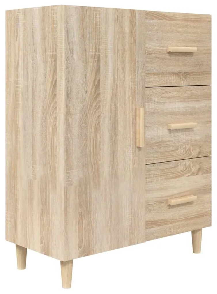 812171 vidaXL Сайдборд, дъб сонома, 69,5x34x90 см, инженерно дърво