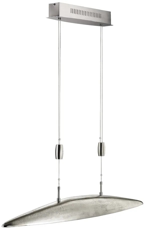 Метално LED затъмняващо се висящо осветително тяло в сребрист цвят Colmar – Fischer &amp; Honsel