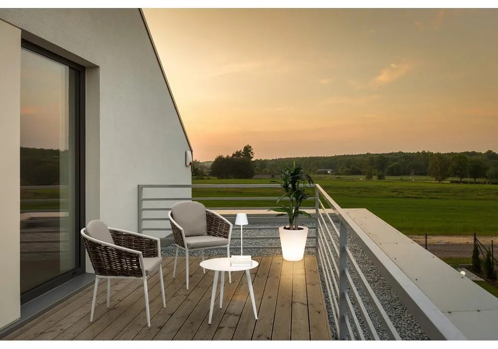 Бял градински стол метален Maribela – Bizzotto