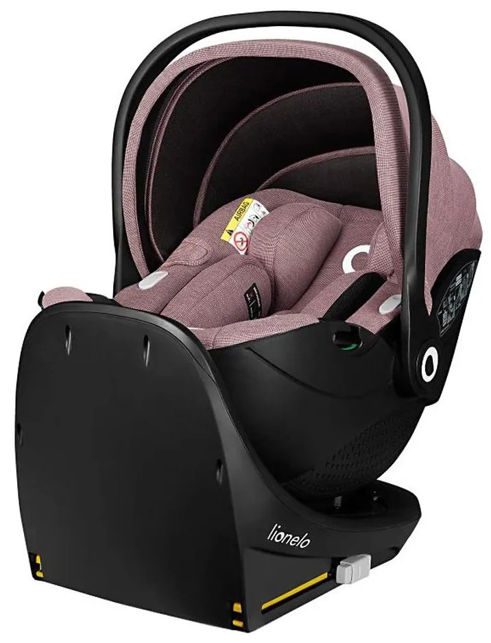 Lionelo - Детско автокресло с въртяща се база MOXIE SET i-Size 40-87 см, розово-лилаво