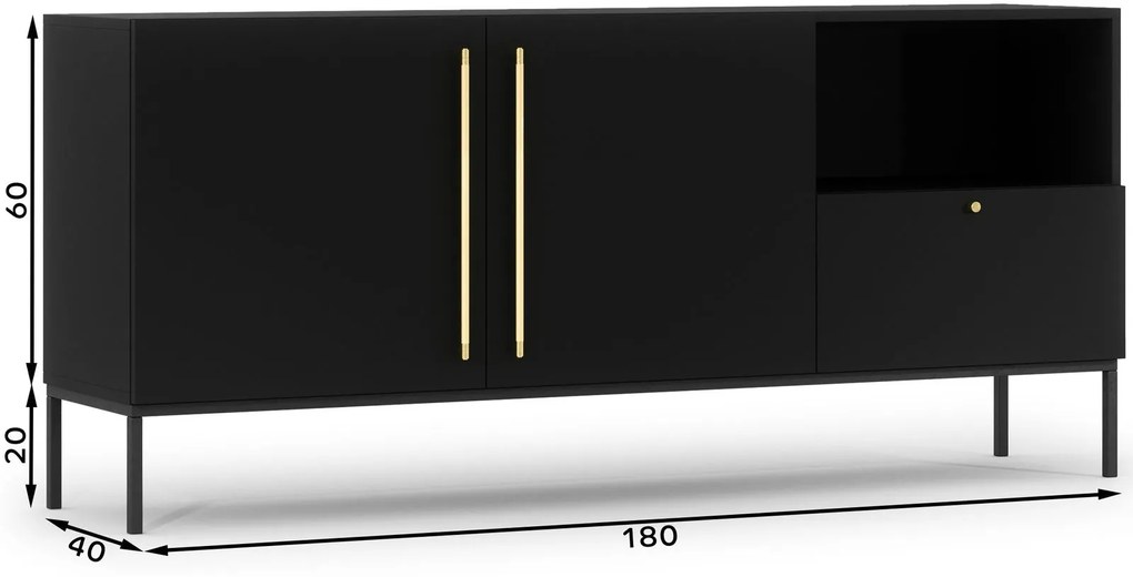 Бюфет Lazzy II-Black